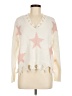 Sweet & Sinful 100% Acrylic Stars Ivory Pullover Sweater Size M - photo 1