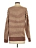 Tribal Stripes Brown Pullover Sweater Size S - photo 2