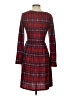Gilli Plaid Burgundy Casual Dress Size S - photo 2