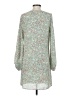 Louna 100% Polyester Print Green Casual Dress Size S - photo 2