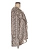 Banana Republic 100% Polyester Silver Long Sleeve Blouse Size M - photo 4