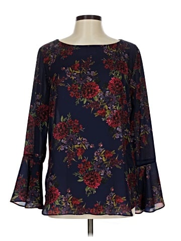Emma & Olivia Long Sleeve Blouse (view 1)
