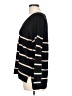 Bobeau Stripes Black Pullover Sweater Size L - photo 5