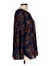 Emma & Olivia 100% Polyester Blue Long Sleeve Blouse Size L - photo 4