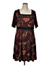 Isabel + Alice Print Brown Casual Dress Size XL - photo 1