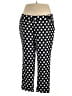 ELOQUII Polka Dots Black Casual Pants Size 20 - photo 1