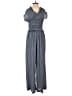 Max Studio Polka Dots Blue Jumpsuit Size S - photo 2