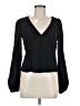 Love, Whit by Whitney Port 100% Polyester Black Long Sleeve Blouse Size M - photo 1