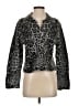 Zara Animal Print Silver Faux Fur Jacket Size S - photo 1