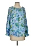 Talbots 100% Polyester Blue 3/4 Sleeve Blouse Size XS - photo 1