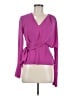 Atlein Collective 100% Polyester Purple Long Sleeve Blouse Size 2 - photo 1