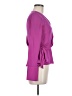 Atlein Collective 100% Polyester Purple Long Sleeve Blouse Size 2 - photo 4