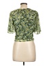 Saunders Collective 100% Polyester Green Short Sleeve Blouse Size L - photo 2