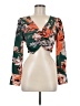 Marissa Webb 100% Recycled Polyester Green Long Sleeve Blouse Size 6 - photo 1