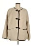 H&M 100% Polyester Ivory Coat Size M - photo 1
