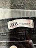 Zara Chevron-herringbone Black Jeans Size 12 - photo 7
