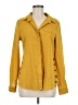 Unbranded 100% Polyester Yellow Long Sleeve Blouse Size M - photo 1