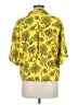 Saunders Collective 100% Polyester Floral Yellow Short Sleeve Blouse Size 6 - photo 2