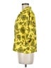 Saunders Collective 100% Polyester Floral Yellow Short Sleeve Blouse Size 6 - photo 5