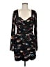Slate & Willow Print Black Cocktail Dress Size 8 - photo 1