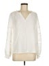 Dylan Ivory Long Sleeve Blouse Size M - photo 1