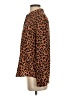 Rails Animal Print Brown Long Sleeve Blouse Size S - photo 5