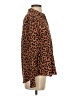 Rails Animal Print Brown Long Sleeve Blouse Size S - photo 4