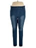 Hue Solid Blue Jeggings Size 2X - photo 1