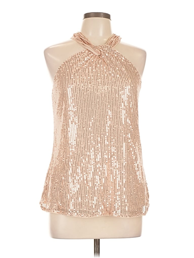 Grace Karin Sleeveless Blouse In Gold