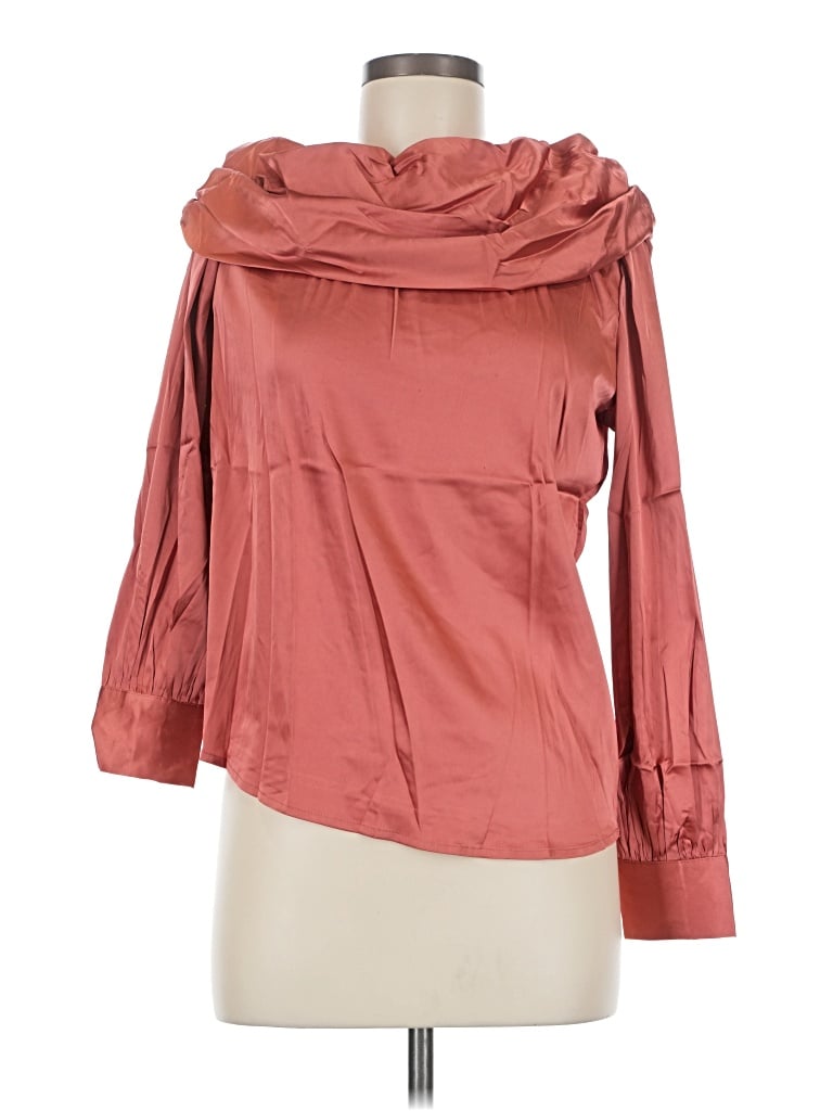 Grace Karin Long Sleeve Blouse In Burgundy