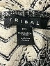 Tribal 100% Cotton Chevron-herringbone Gray Ivory Pullover Sweater Size S - photo 7