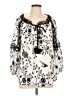 Le Gali 100% Polyester Ivory 3/4 Sleeve Blouse Size L - photo 1