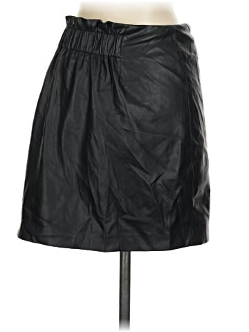 Pookie & Sebastian Faux Leather Skirt (view 2)