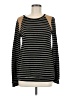 12pm by Mon Ami Stripes Black Pullover Sweater Size M - photo 1