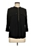 Calvin Klein Black 3/4 Sleeve Button-Down Shirt Size M (estimated) - photo 1