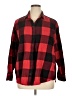 Old Navy 100% Cotton Plaid Red Long Sleeve Button-Down Shirt Size XL - photo 1