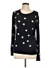 Only Mine Polka Dots Black Pullover Sweater Size L - photo 1
