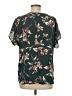 Weston Floral Green Short Sleeve Blouse Size M - photo 2