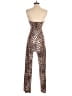 Shein Animal Print Gold Overalls Size 4 - photo 2