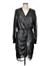 Pinko Metallic Silver Cocktail Dress Size 10 - photo 1