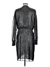 Pinko Metallic Silver Cocktail Dress Size 10 - photo 2