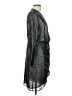 Pinko Metallic Silver Cocktail Dress Size 10 - photo 4