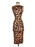 Unbranded Animal Print Brown Cocktail Dress Size XS - photo 1