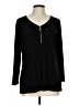 DressBarn Black Long Sleeve Top Size L - photo 1