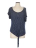 Signature Studio Blue Short Sleeve Top Size L - photo 1