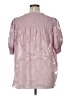 Rose + Olive 100% Polyester Pink 3/4 Sleeve Blouse Size XL - photo 2