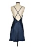 Saints + Secrets Solid Blue Cocktail Dress Size S - photo 2