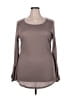 Lovely Melody Gray Long Sleeve Top Size 2X - photo 1