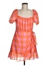 Likely Plaid Orange Cocktail Dress Size 6 - photo 1