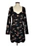 Slate & Willow Print Black Cocktail Dress Size 2 - photo 1